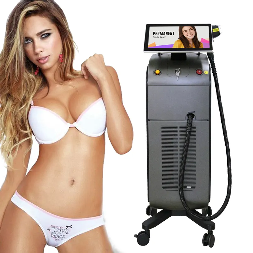 60% off 755 808 1064 940 4 ondas 3 ondas KM laser hair removal diode laser depilation titanium 808 nm ice diode laser machine