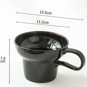 Wholesale Wide Mouth Solid <b>Coffee</b> Cup Household Ceramic <b>Coffee</b> Cup <b>Set</b> with Afternoon Tea <b>Mug</b> - Product Image 5
