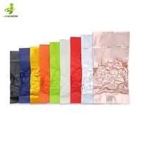 Lager Verschiedene Farben Aluminium folie Metalli siert Laminierter Kunststoff Heiß siegel Seiten zwickel Lebensmittel Vakuum beutel Kleiner Tee Verpackungs beutel
