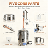 Appareil de distillation électrique, équipement de distillation de laboratoire, contrôle précis de la température pour utilisation en laboratoire