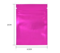 Pochette Doypack en Aluminium Mylar Colorée (Noir Mat, Blanc, Rose, Bleu) avec Fenêtre, Fermeture Ziplock, Épaisseur 80 Microns, Anti-Humidité pour Emballage