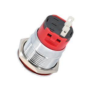 <span class=keywords><strong>สวิตช์</strong></span>ปุ่มกดโลหะกันน้ำ กระแสสูง 10A ขนาด 25 มม. แบบกดติดปล่อยดับ สำหรับเครื่องยนต์รถยนต์และอุปกรณ์เครื่องจักรกล ขายดี - Product Image 3