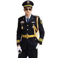 Ensemble de vêtements de sécurité professionnels pour hommes, style marin, en soie unie, personnalisé