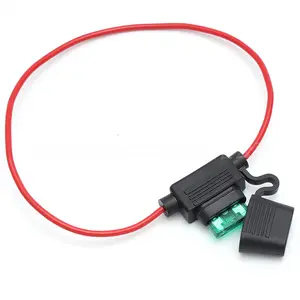 5A 10A 15A 20A 30A 40A 100A汽车保险丝插座18AWG 16AWG 14AWG 10AWG汽车保险丝座