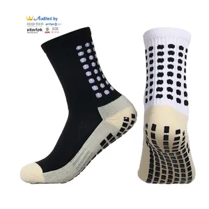 Meias antiderrapantes para futebol, meias esportivas personalizadas antiderrapantes para agarrar o meio do bezerro, meias antiderrapantes para futebol