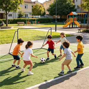 <span class=keywords><strong>But</strong></span> <span class=keywords><strong>de</strong></span> <span class=keywords><strong>football</strong></span> portable pour enfants <span class=keywords><strong>de</strong></span> 6 pieds avec cadre en acier, filet en polyester résistant aux intempéries, pliable, pour l'entraînement en extérieur - Product Image 2