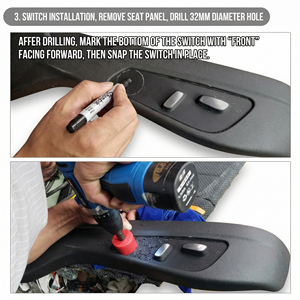 Kit de modification de siège de <span class=keywords><strong>voiture</strong></span> avec support lombaire pneumatique réglable dans 4 directions, universel pour tous les véhicules, avec réduction - Product Image 4