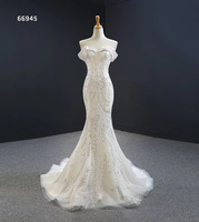 Feishiluo ivoire sirène boule robe de mariée luxe perle dentelle robe de mariée détachable Train pour les femmes robe de bal