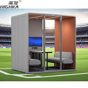 Oem movible 4 personas privacidad profesional cabina insonorizada espacio de trabajo reunión pod - Product Image 5