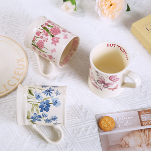 Tasse à café en porcelaine vintage de haute qualité à motif floral français pour le petit-déjeuner à la maison, cadeau pour la <span class=keywords><strong>meilleure</strong></span> <span class=keywords><strong>amie</strong></span> et cadeau de remerciement - Product Image 1
