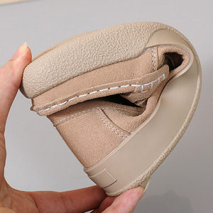 <span class=keywords><strong>Mocasines</strong></span> de Cuero Genuino para Mujer, Cómodos, Planos, Antideslizantes, Diseño de Gamuza Suave para Primavera y Otoño - Product Image 4