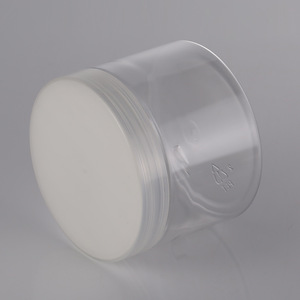 Cosmetic <b>Plastic</b> Jar 100 200 250 300 400 500Ml Screw Cap Cylinder Pet Bottle With Transparent Lid For Cosmetic <b>Packaging</b> - Product Image 2