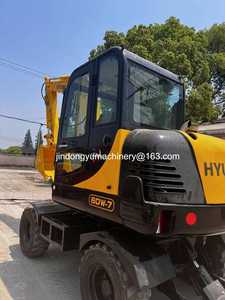 รถขุดฮุนได 60w-7 มือสอง ผลิตในเกาหลี ขนาด 6 ตัน รถขุดล้อยางขนาดเล็ก ฮุนได ขาย - Product Image 2