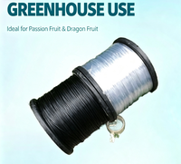 Fil de fer plastifié haute résistance SHUOQI pour serres horticoles, pour la pose de câbles de treillis pour fruits de la passion et raisins
