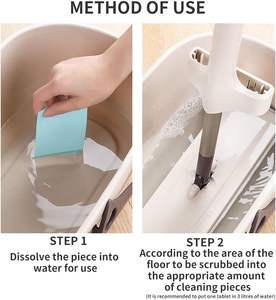 Feuille de nettoyage de sol soluble multi-surfaces avec logo personnalisé concentré - Product Image 4