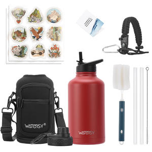 Botella Térmica Deportiva de Acero Inoxidable Ecológica con Aislamiento de 12-24 Horas, Boca Ancha, Gran Capacidad de 32oz-128oz, Marca Watersy - Product Image 3