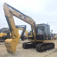 Excavatrice sur chenilles d'occasion CAT312D, 12 tonnes, marque japonaise d'origine, excavatrice de construction de taille moyenne, faible nombre d'heures, bon état, moteur d'origine