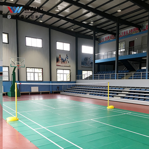 Salle de tennis moderne à structure en acier, assemblage sur site personnalisé, sans colonnes, avec une durée de vie de 50 ans, pour les écoles de formation - Product Image 1