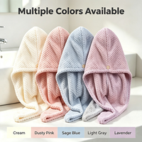 Turbante de Secado Rápido Superabsorbente con Tejido Waffle para Salón de Belleza, Spa y Cabello Largo