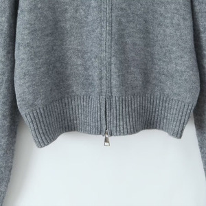 SHENZHU Suéter Cárdigan con <span class=keywords><strong>Cuello</strong></span> de Piel Sintética para Mujer, Moda 2025, Cierre de Cremallera, Manga Larga, Estilo Vintage, Prenda Exterior Chic - Product Image 5