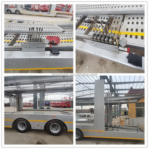 Vente d'usine Semi-remorque 2 essieux en acier à double étage Auto Car Carrier Truck Trailer - Product Image 4
