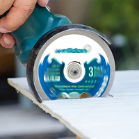 Disque de coupe en céramique industrielle de haute qualité Welldon, 4 à 12 pouces, lame de scie électrique diamantée à pressage à chaud, revêtement Ti, OEM
