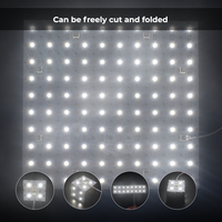Küçük Boy Kare 250*250mm LED Levha DC24V 100LED/adet Esnek Kesilebilir Beyaz Renk Mini Boy Ultra İnce Bükülebilir LED Panel Levha