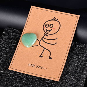 Carte de guérison en cristal en forme de cœur, faite à la main et personnalisée, pour cadeau, vente en gros - Product Image 6
