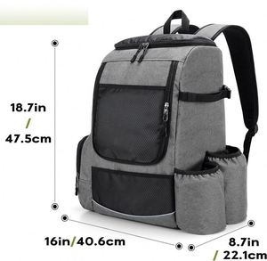 Mochila de golf de disco con muestra gratuita, bolsa de golf de frisbee con soporte lumbar acolchado para mayor comodidad, múltiples bolsillos y base de material PU impermeable. - Product Image 3