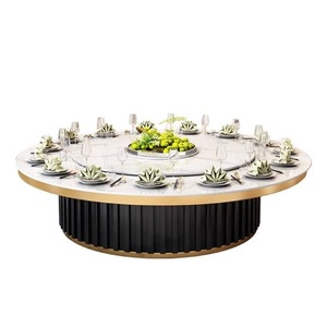 Slab Tabletop Electric <b>Round</b> <b>Table</b> 15 Person Fully Automatic Induction Cooker For Hotel Restaurant Home Use - Product Image 4