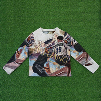 Vente en Gros Nouveau Design Tapisserie Pull à Col Ras du Cou Hip Hop Pull Tissé Tapisserie Vêtements Chandails pour Hommes