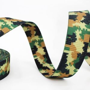 Low Price Custom Polyester Twill Tape rainbow Heat Transfer Printed Woven logo Leash Bag Nylon <b>Webbing</b> - Product Image 3