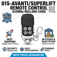 015-Avanti / Superlift / TX4 Télécommande de porte de garage 433 MHz, émetteur à code roulant, porte-clés de portail