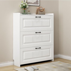 <span class=keywords><strong>Zapatero</strong></span> Moderno y Sencillo al por Mayor, Mueble <span class=keywords><strong>Zapatero</strong></span> <span class=keywords><strong>Blanco</strong></span> Económico de Tablero de Densidad, Armario de Almacenamiento para Interiores del Hogar - Product Image 1