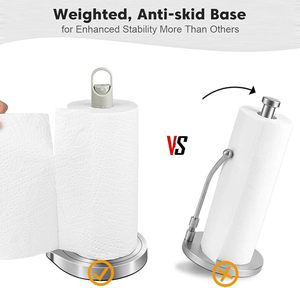 Portarotolo da Cucina <span class=keywords><strong>Obscura</strong></span> con Dispenser Spray, Acciaio Inossidabile e Marmo, Oro/Bianco/Rosso con Motivo Dorato - Product Image 4