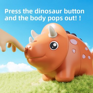 Popular Cartoon Cute Dinosaur Sliding Telescopic Dinosaur Toy Car Triceratops <strong>Transfiguration</strong> Boy and Girl Children's Toys - Product Image 3