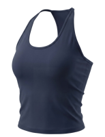 Camiseta Deportiva 2 en 1 para Mujer, Estilo Racerback, Ultra Suave, Elástica, Transpirable, de Secado Rápido, Corta, Moldeadora, para Gimnasio, Fitness y Uso Diario