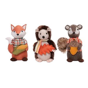 Juego de 3 figuras coloridas de zorro, erizo y ardilla, regalo perfecto para cumpleaños, días festivos, aniversarios, decoración ideal para el hogar/oficina - Product Image 2