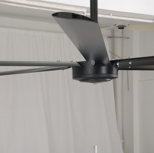 100 inch extra grote plafondventilatoren voor grote ruimtes met hoge plafonds, DC-motor, 6 bladen, afstandsbediening, zilverkleurig - Product Image 4