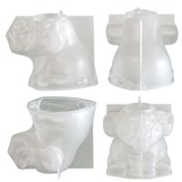 Moule pour pot de fleurs en forme d'éléphant pour béton, plâtre, plante succulente, vase pour cactus
