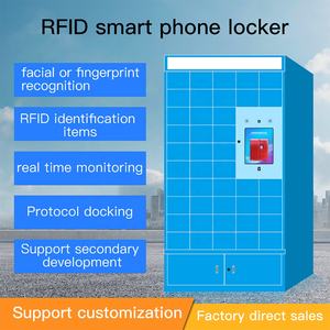 <span class=keywords><strong>Casier</strong></span> de téléphone intelligent extérieur avec reconnaissance RFID du visage et des empreintes digitales Rangement des serrures d'armoire assemblées - Product Image 3