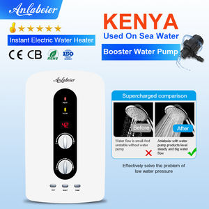 Calentador de agua eléctrico instantáneo sin tanque con bomba de presión integrada, LED, de plástico, para uso doméstico, calentador de ducha eléctrico en Kenia - Product Image 5