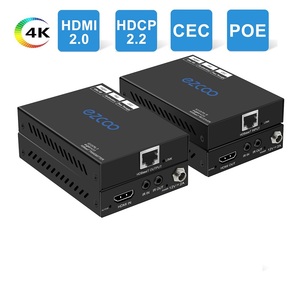 Extension <span class=keywords><strong>HDMI</strong></span> 2.0 <span class=keywords><strong>HDBaseT</strong></span> 70M RS232 POE FONCTION 230ft 1080P Ethernet HDCP2.2 - Product Image 5
