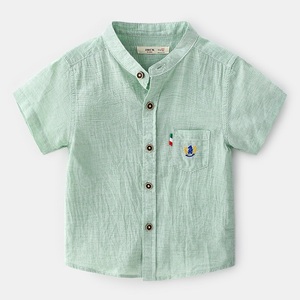 Camiseta de Algodón a Cuadros para Niños, con Botones, Cuello Alto, Personalizada, de un Proveedor Chino - Product Image 5