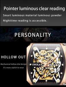 오리지널 무브먼트 럭셔리 남성 패션 쿼츠 손목시계 레로이 남성 시계 럭셔리 패션 손목시계 - Product Image 2