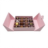 Boîte cadeau de luxe en carton rigide personnalisée pour chocolats et bonbons, impression double porte, vente en gros d'usine pour aliments