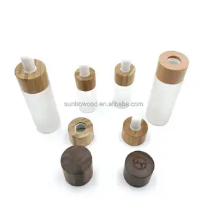 Perfume Square Wood Cap Bamboo Wood Cap Manufacturer Glass Bottle Lid Wood And Cap