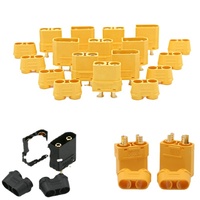 Ensemble de connecteurs de batterie Amass XT90 XT90H, 4,5 mm mâle/femelle, plaqué or, fiche banane pour batterie Lipo RC