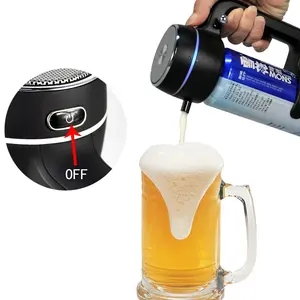 Portabel Bertenaga Baterai Berguna Server Bir Ultrasonik Bir Foamer Micro-foam Creamy Beer Frother Dispenser