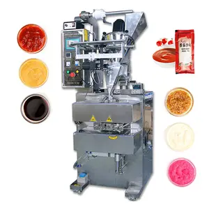 High Viscosity Liquid Katchup Juice Chemical Paste Pack Henna Cones Heater Fill Machine with Sticky
